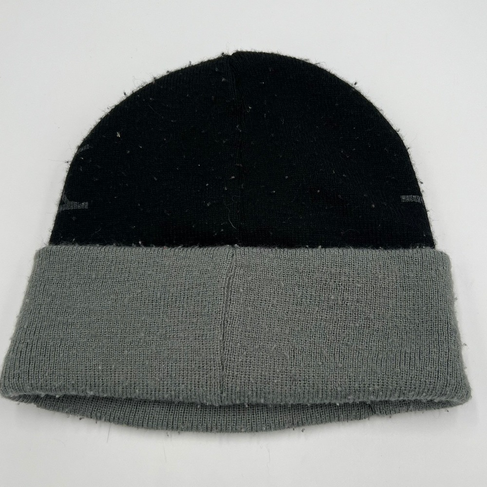Marvel Spiderman Beanie Kids OSFM Black Grey Good Web Knit Cuffed Hat - Picture 3 of 6